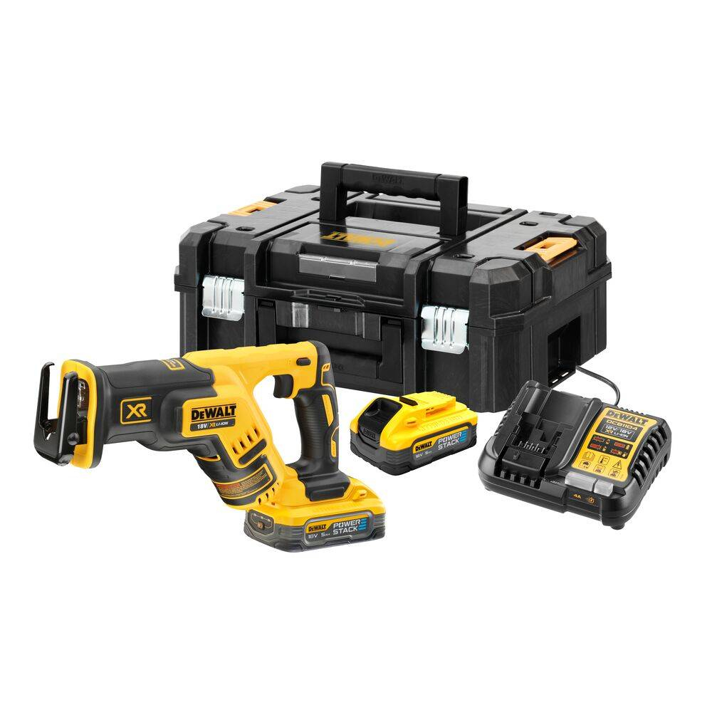 DeWalt DCS367H2T-QW Accu Reciprozaag | 18V XR Brushless | 2x 5.0Ah POWERSTACK accu | TSTAK koffer DCS367H2T-QW