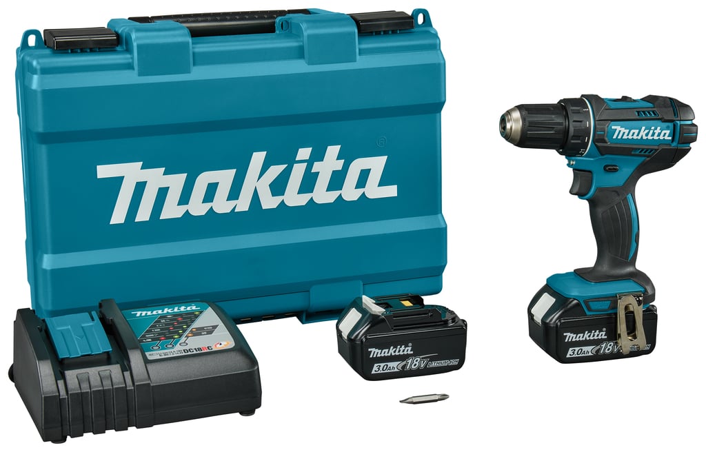 Makita DDF482RFE 18v Boor- schroefmachine 3 0 Ah accu (2 st) snellader Koffer
