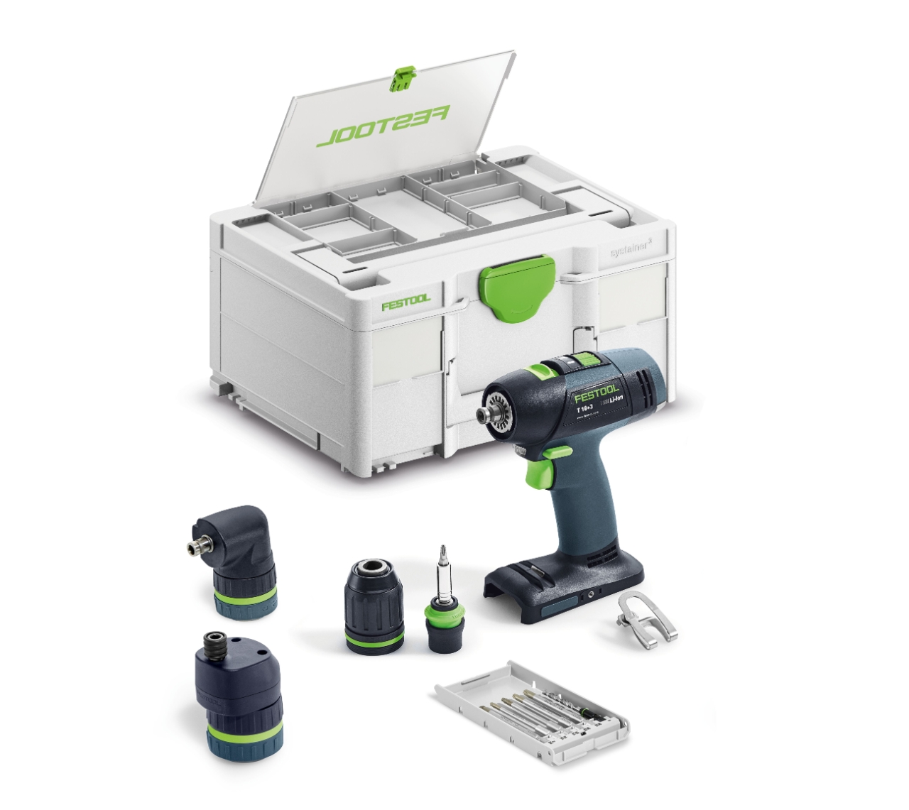 Festool T18 + 3 Basic-Set Accu schroefboormachine | Zonder accu's en lader - 578828