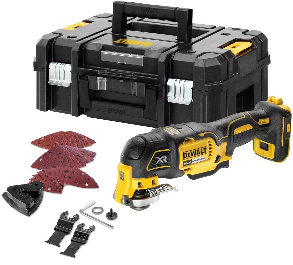 DeWALT DCS356NT 18V Li-Ion accu multitool body in TSTAK – koolborsteloos