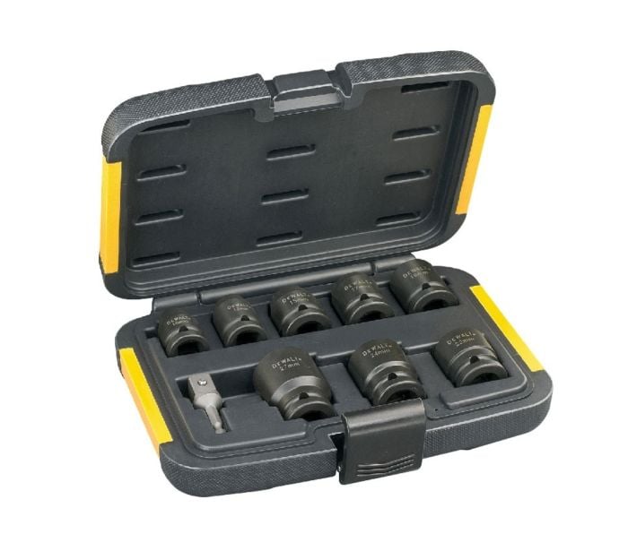 DeWalt DT7507-QZ Slagmoersleutel doppenset 9-dlg. - DT7507-QZ