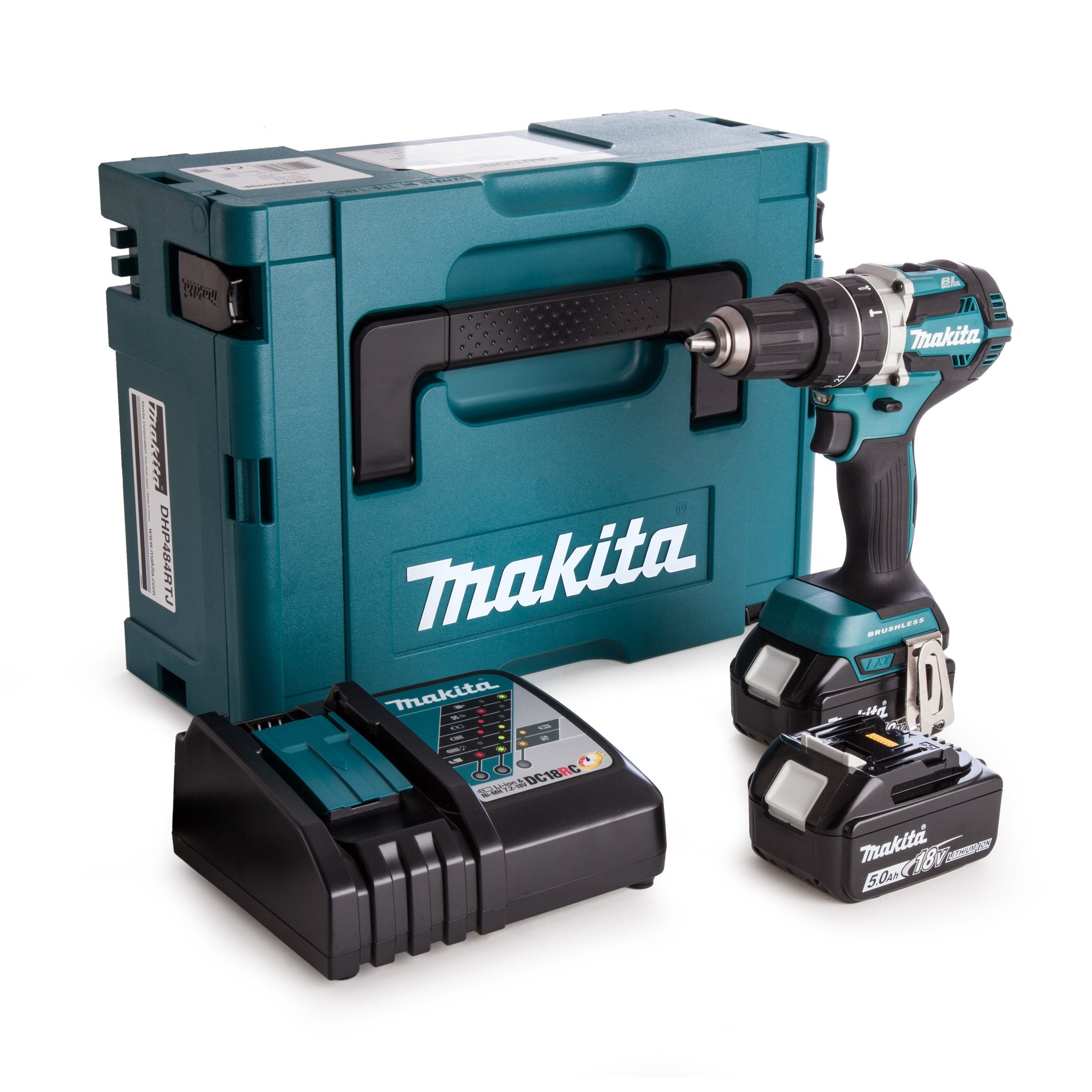 Makita DHP484RTJ Accuklopboormachine 18v 5,0ah Li-ion