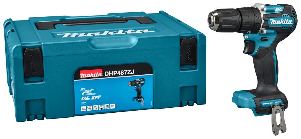 Makita DHP487ZJ | 18V Klopboor-/schroefmachine | Zonder accu&apos;s en lader | in Mbox - DHP487ZJ