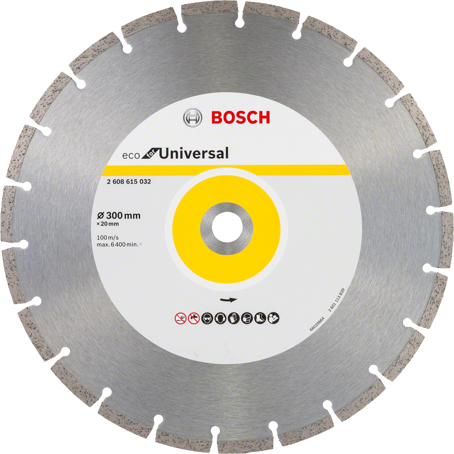 Bosch Accessoires Diamantschijf Universal Bosch Line 300 x 20 x 3, 2x 8 - 2608615032
