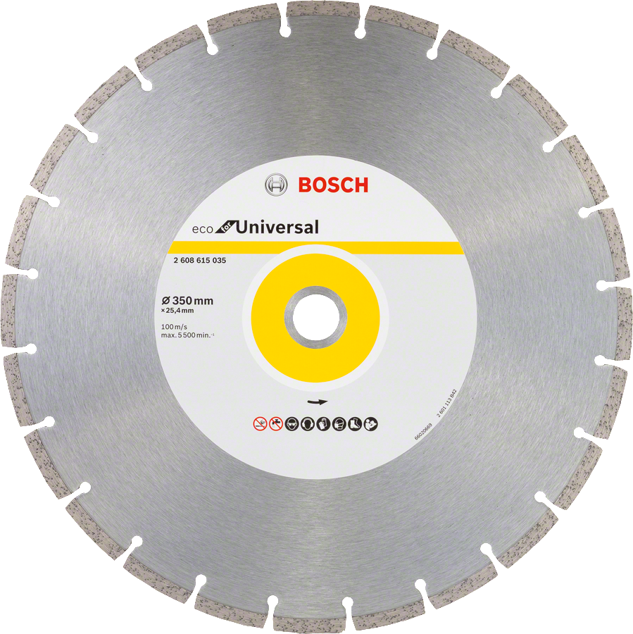 Bosch Accessoires Diamantschijf Universal Bosch Line 350 x 25, 4 x 3,2x 8 - 2608615035