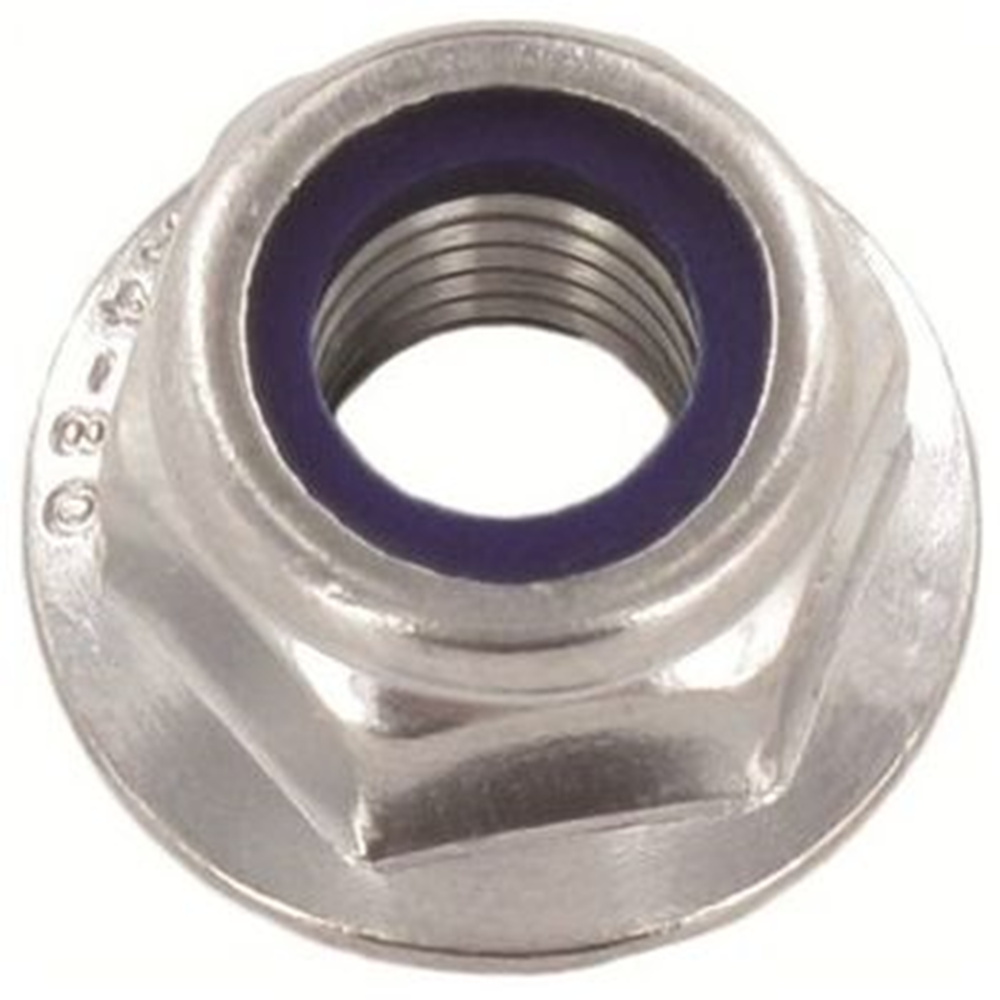 Steelies Ultimate flensmoer nyloc DIN6926 M 8 rvs A2 vertand | 100 stuks 9E60080000C