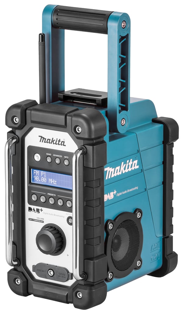 DAB+ Bouwradio Makita DAB+, FM, AUX spatwaterbestendig Groen, Zwart