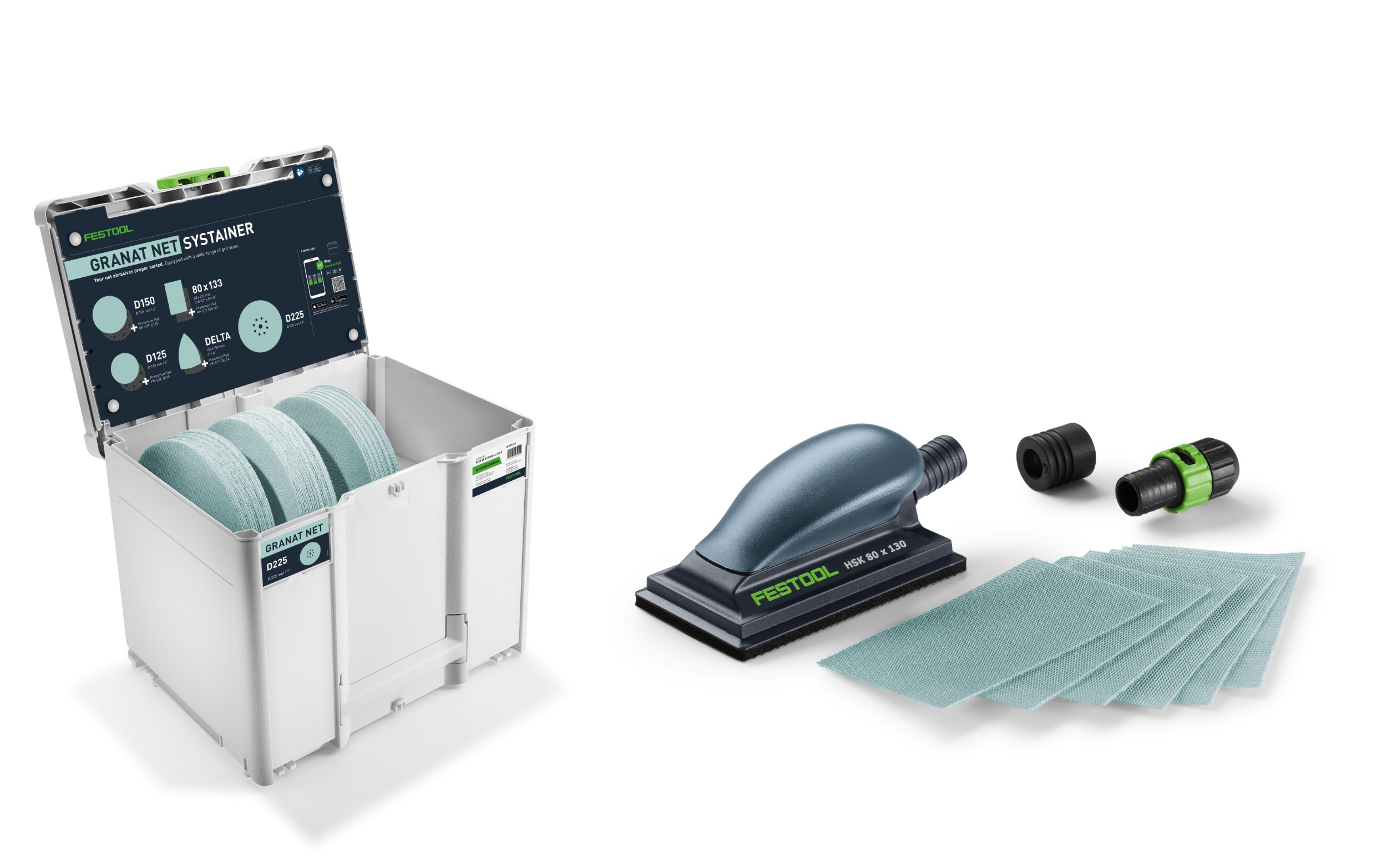 Festool Accessoires Schuurmateriaal-Systainer³ Granat Net D225 GR NET HSK-A SYS-P - 579369