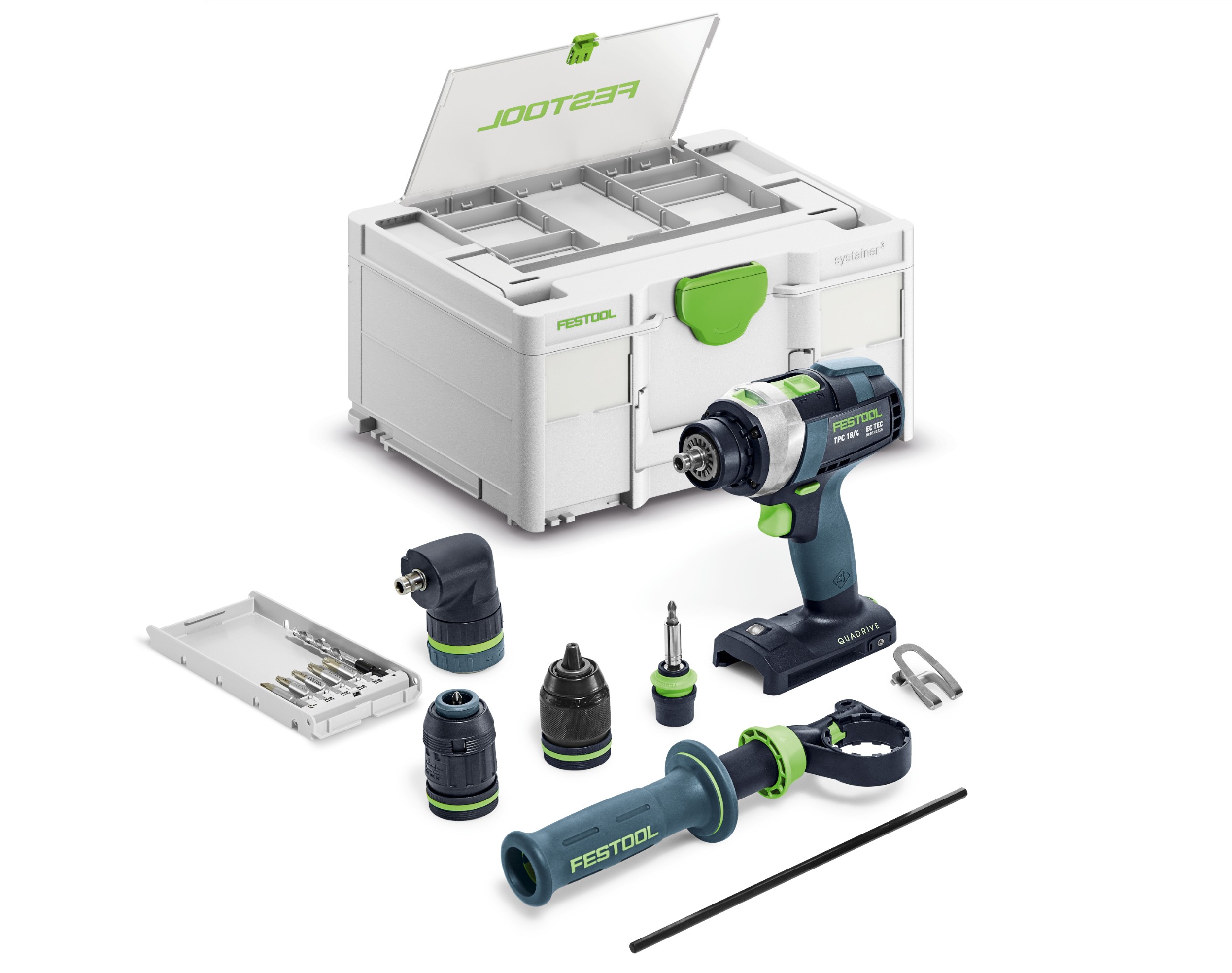 Festool TPC 18 Basic-Set/XL Accu klopboormachine | Zonder accu's en lader - 578832