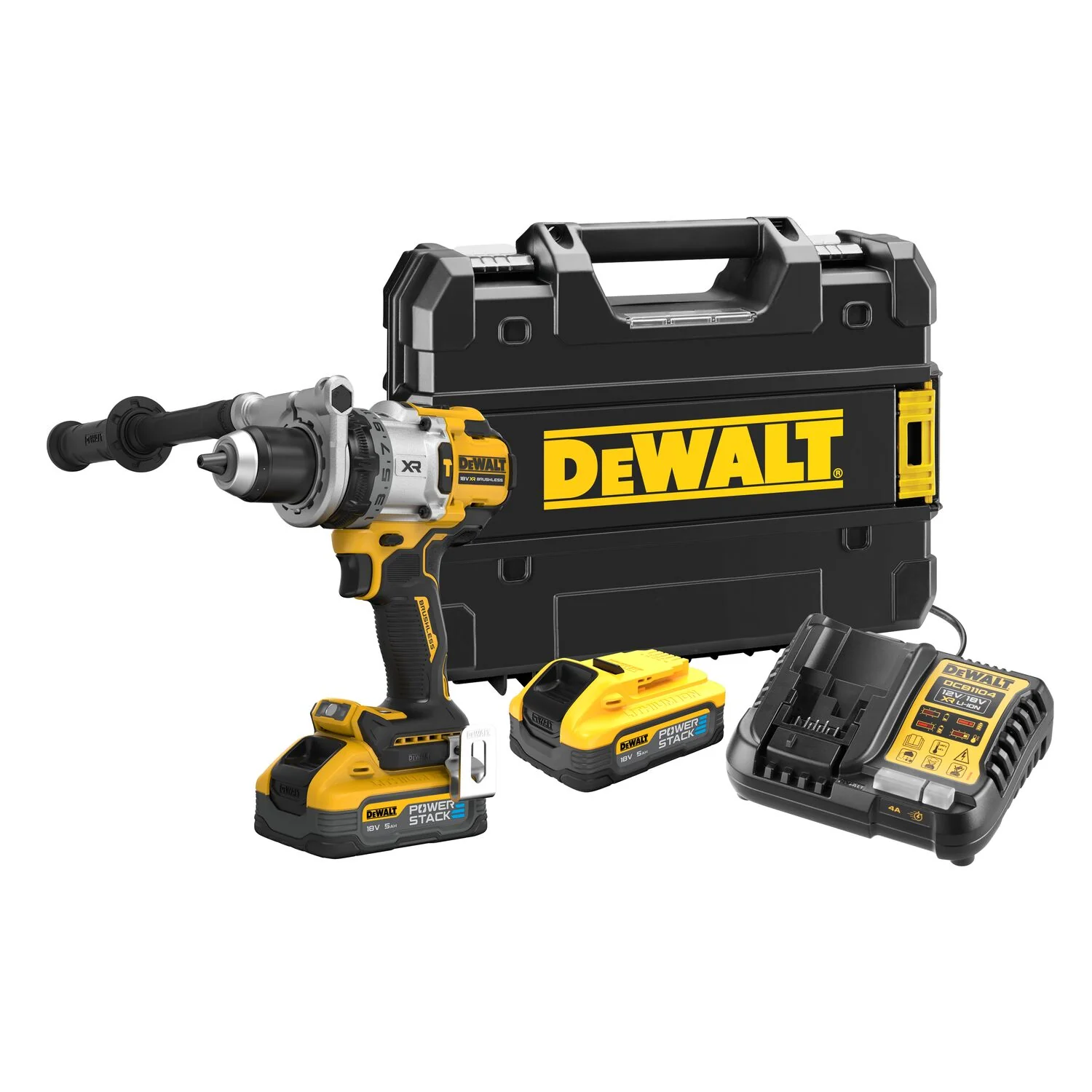 DeWalt DCD1007H2T Accu klopboormachine koolborstelloos | 18v 5.0Ah Powerstack in T-stak - DCD1007H2T-QW