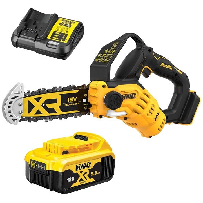 DeWalt DCMPS520P1 20cm Accu Snoeizaag Brushless | 18V | Excl. accu&apos;s en lader | In doos DCMPS520P1-QW