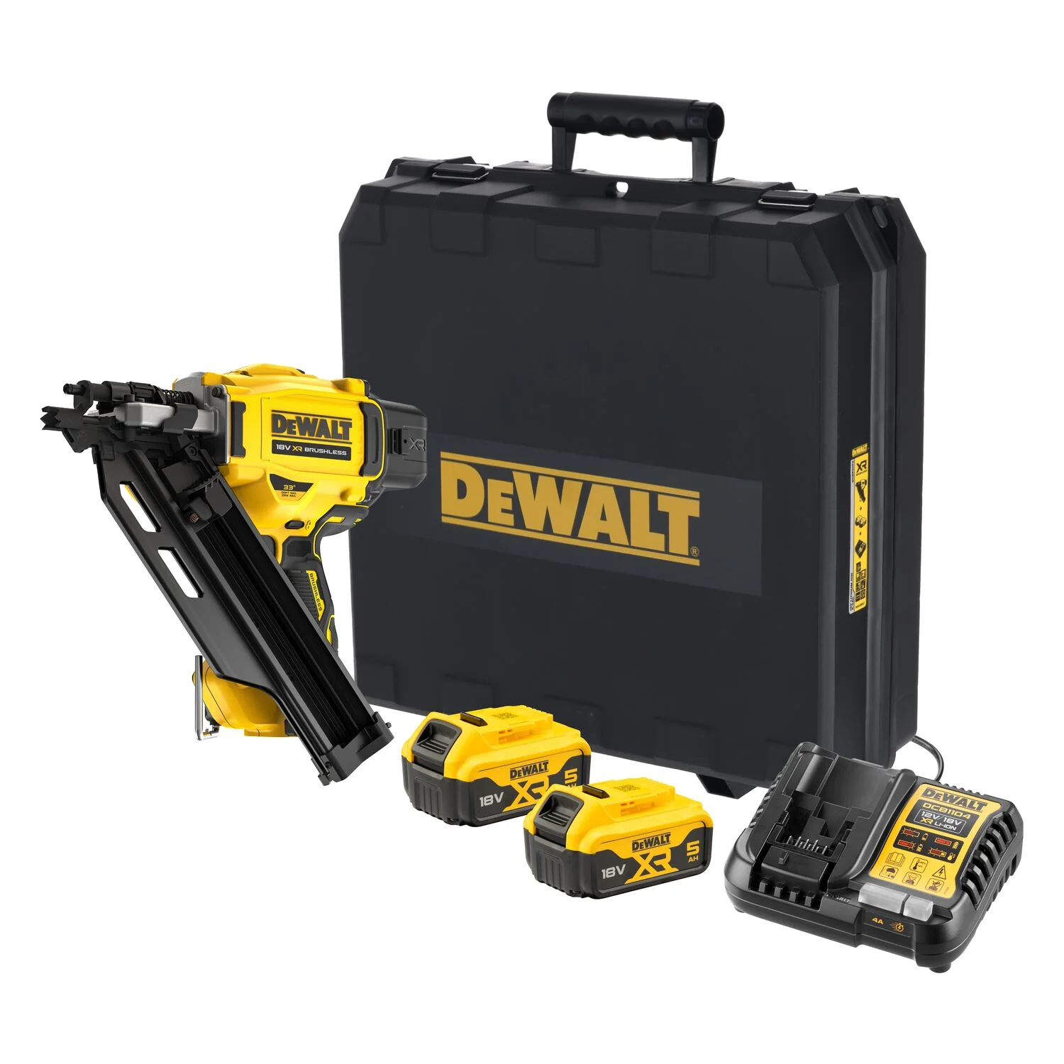 DeWalt DCN930P2 Accu constructie tacker enkelshot + bumpfire 18V XR 5.0Ah in koffer DCN930P2-QW