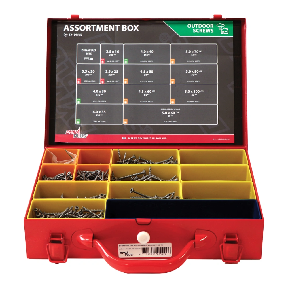 Dynaplus Assortimentskoffer Outdoor Ar Tx | 1390-delig 0289.08.00210