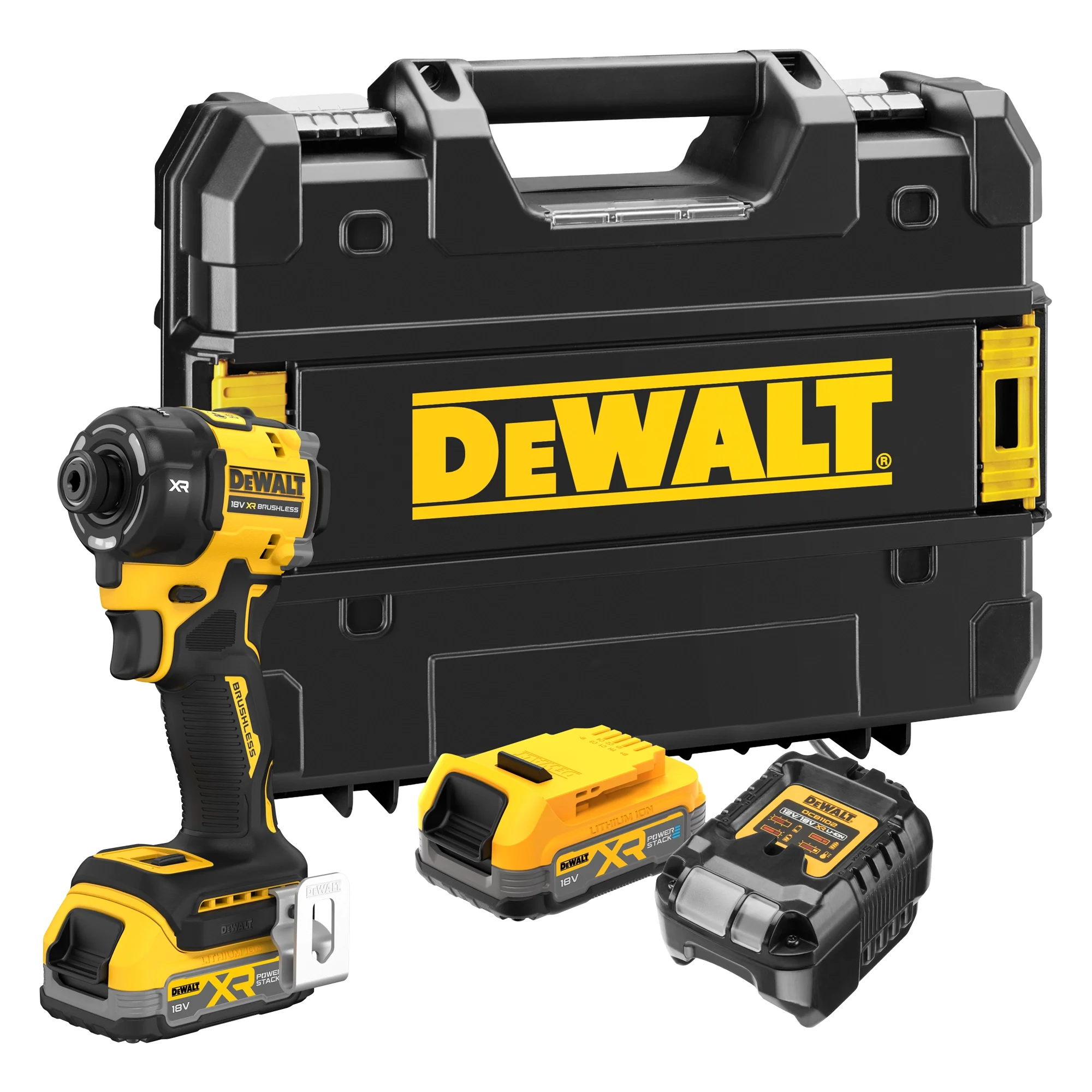 DeWALT DCF870E2T-QW Accu Slagschroevendraaier | Hydraulisch | 56Nm | 18V XR 1.7Ah POWERSTACK in TSTAK - DCF870E2T-QW