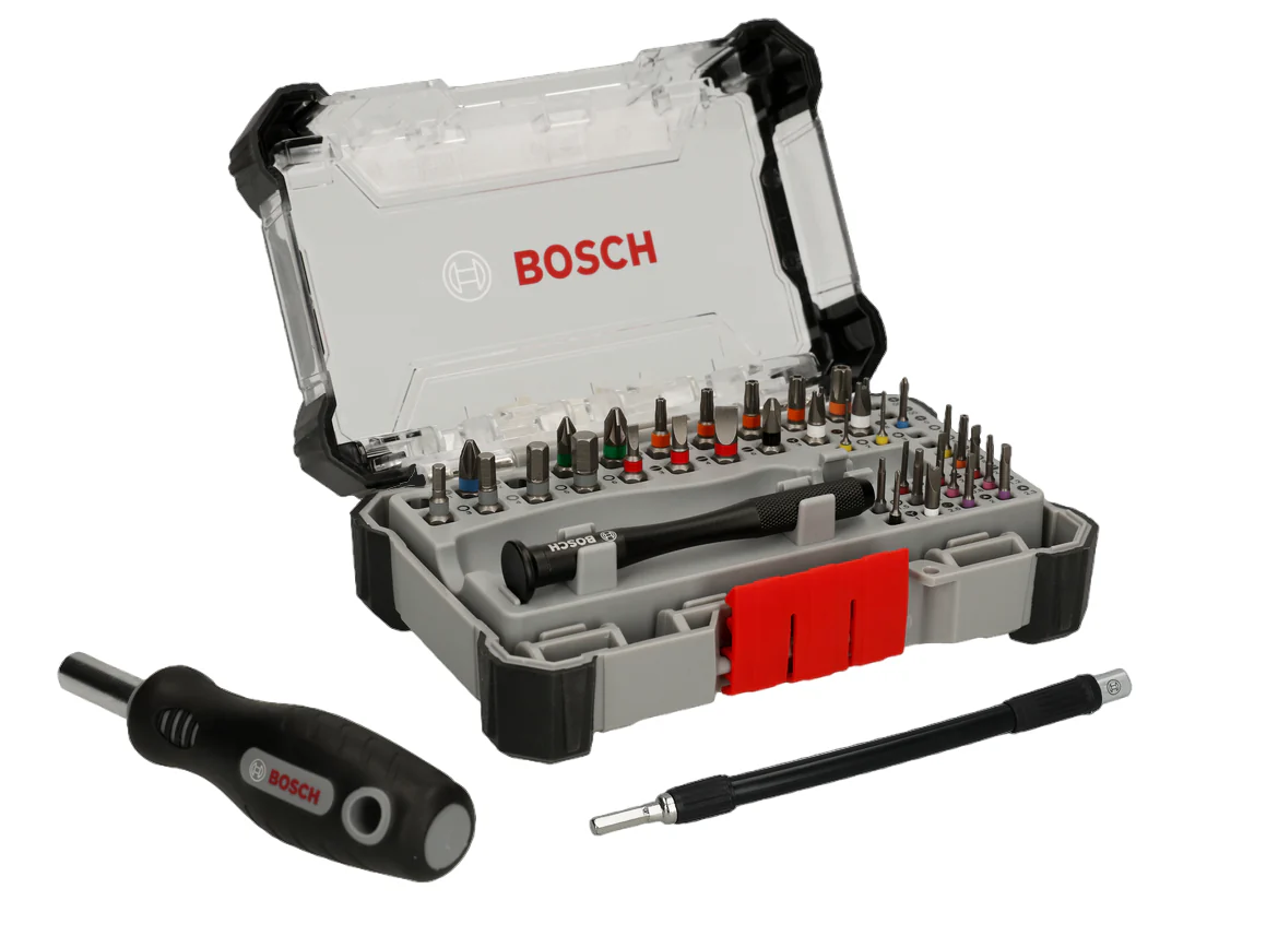 Bosch Accessoires 43-delige Precisie Bitset + Flexibele as 2607002837