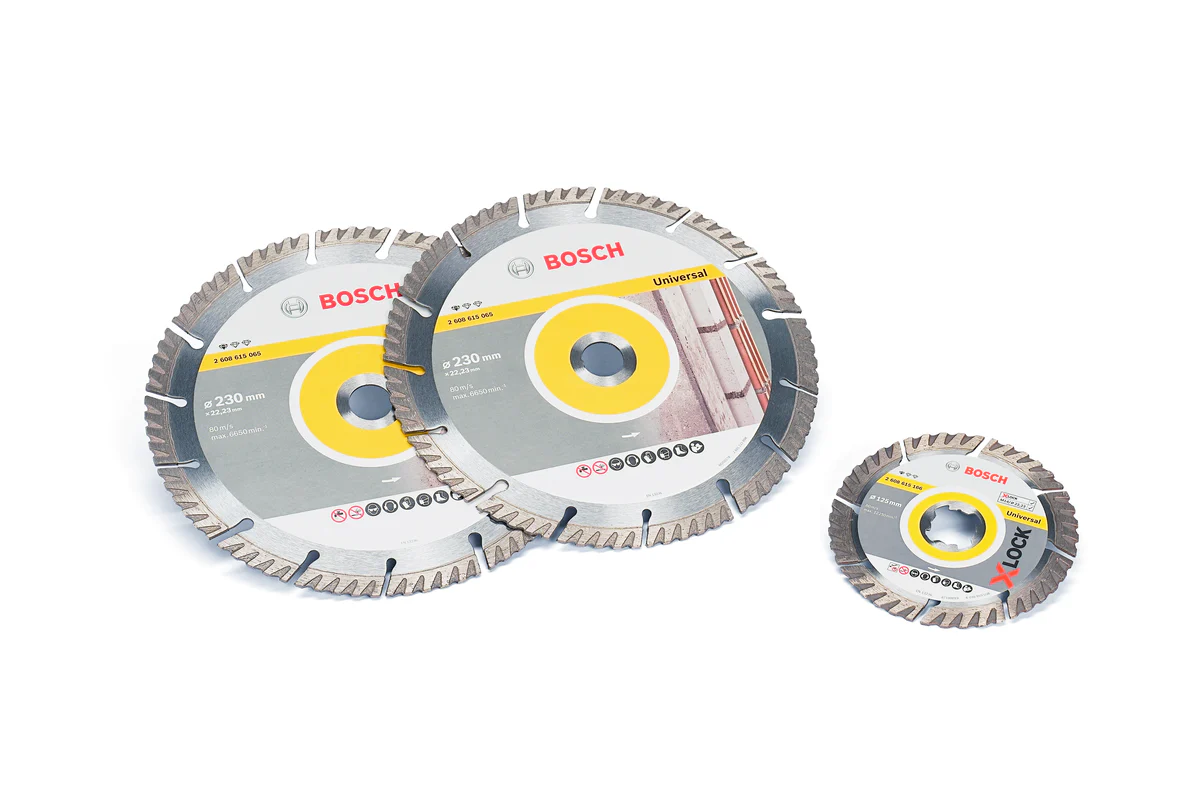 Bosch Accessoires 2x Diamantdoorslijpschijf Universal 230 mm + Diamantschijf 125 mm 061599760Z