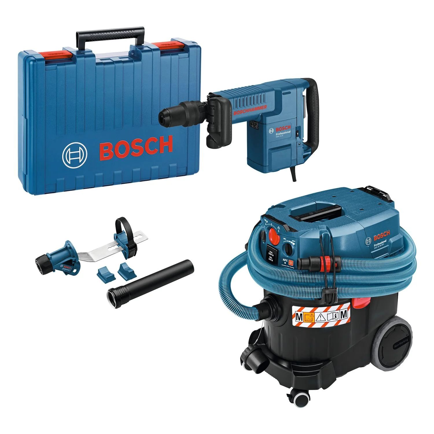 Bosch Blauw Combiset GSH 11 E + GAS 35 M AFC + GDE Max 0615A5004L