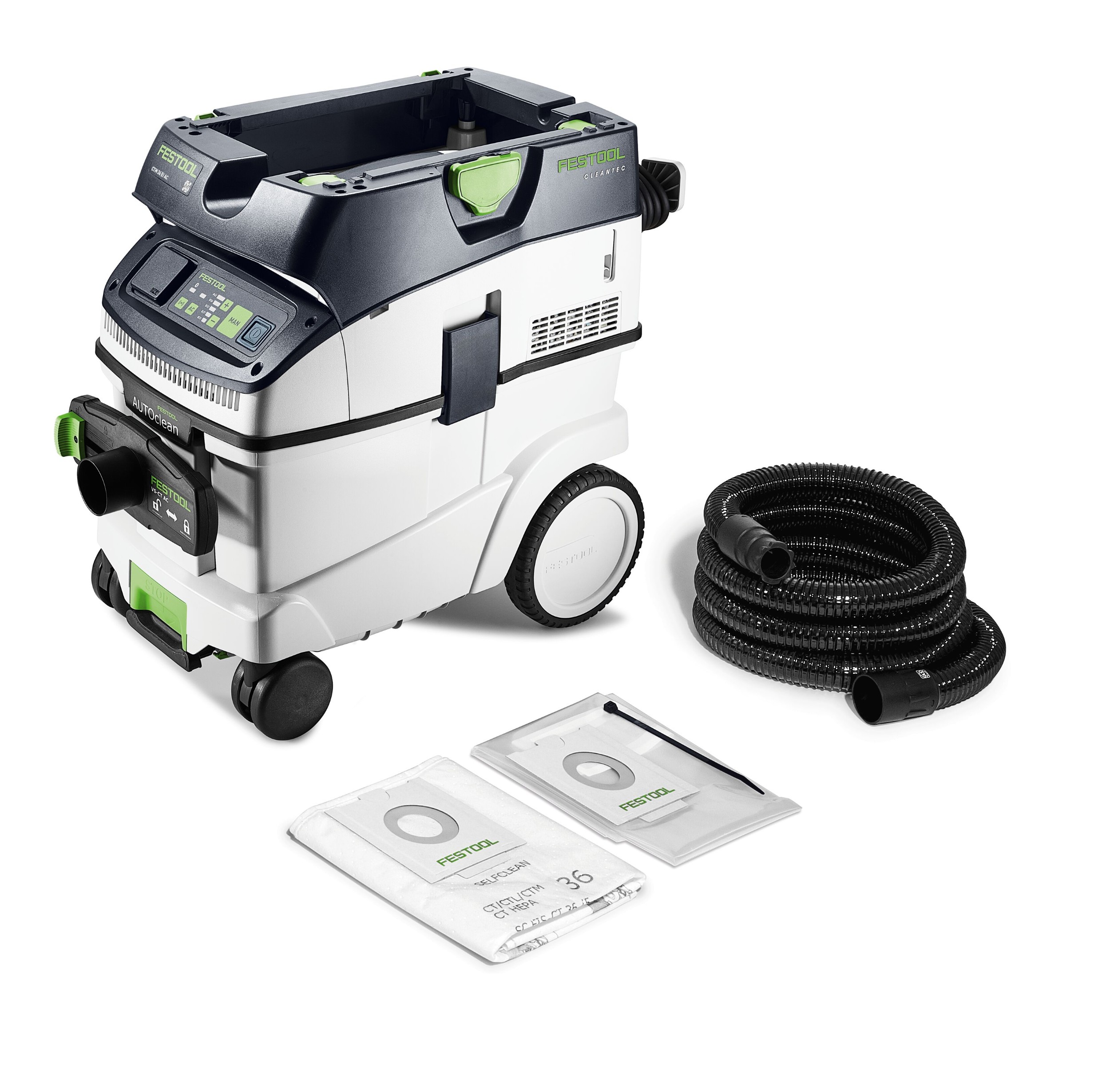 Festool CTM 36 EI AC-LHS Stofzuiger CLEANTEC | Speciaal voor lange schuurmachines - 577857