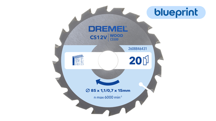 Dremel BluePrint Wood 6431 Zaagblad voor Hout | 85 mm - 2608846431