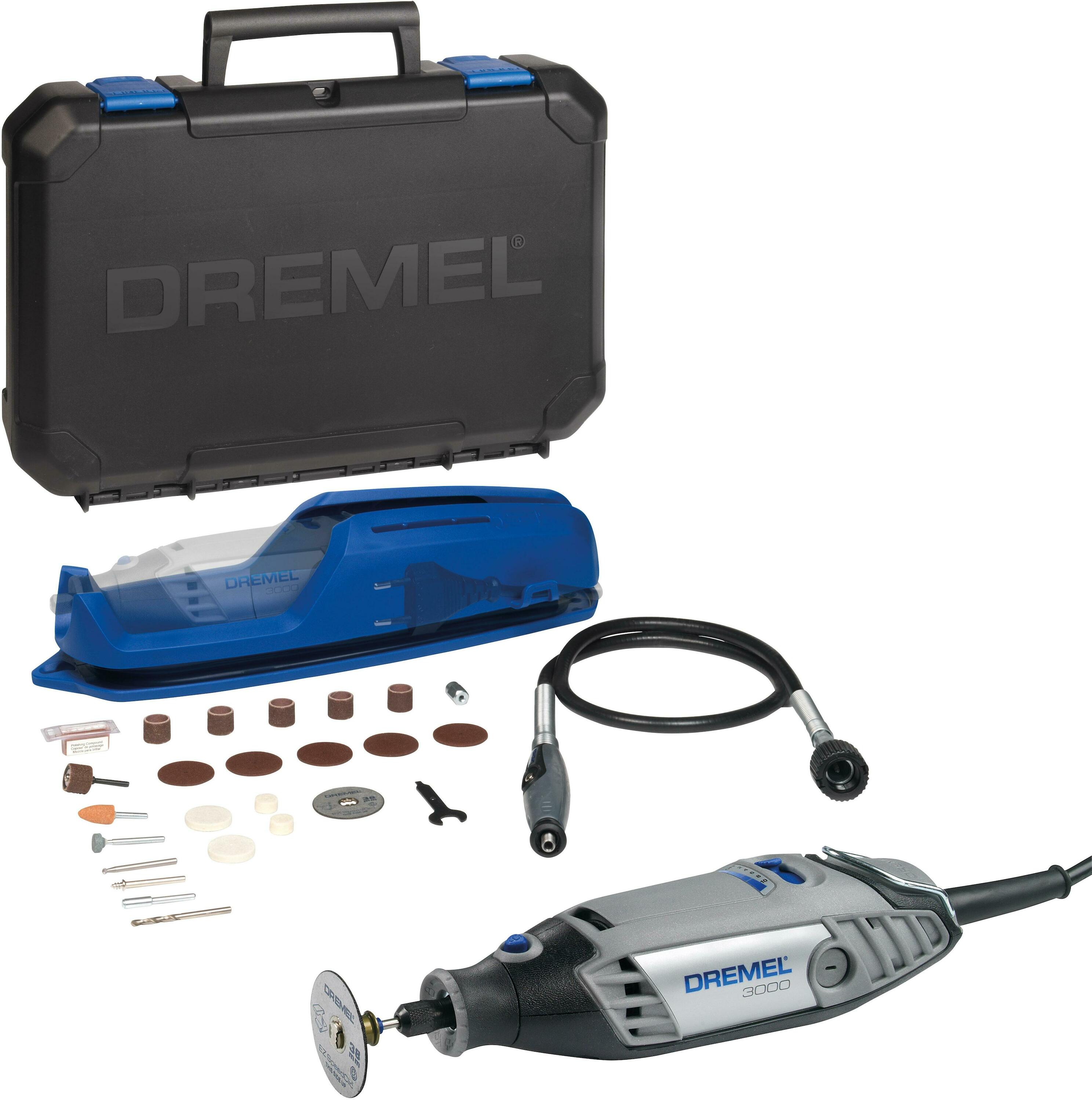 Dremel Serie 3000 (3000-1/25) + opbergkoffer met superieure Dremel accessoires - F0133000JP