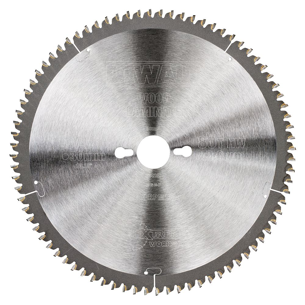 DeWalt Accessoires Cirkelzaagbl. S40 260x30x80t - DT4280-QZ