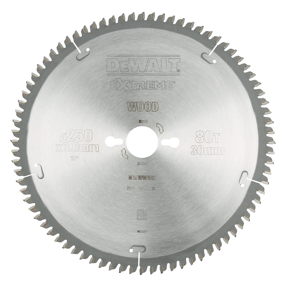 DeWalt Accessoires Cirkelzaagbl. S40 250x30x80t - DT4287-QZ