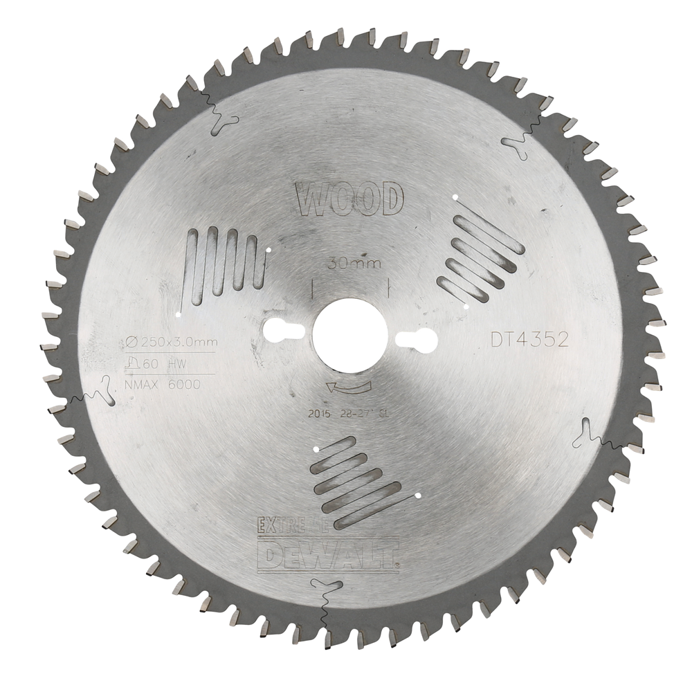 DeWalt Accessoires Cirkelzaagbl. S60 250x30x60t - DT4352-QZ