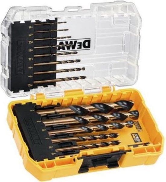 DeWalt Accessoires DT70727-QZ | Metaalborenset | Black & Gold | 1-8 mm | 14-delig | In Casette - DT70727-QZ