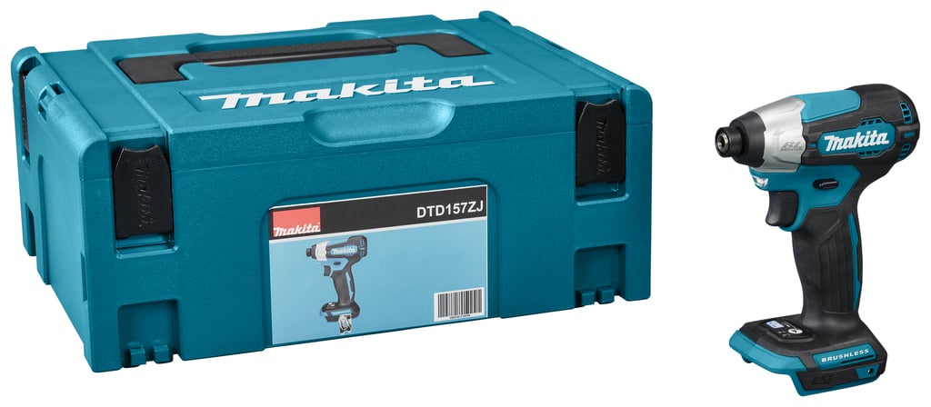 Makita DTD157ZJ | Accu Slagschroevendraaier | 18V | Body | Zonder accu&apos;s en lader | In Mbox - DTD157ZJ