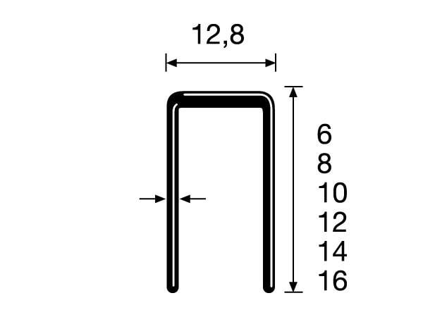 Dutack 14mm nieten | 12.8mm | 10.000 stuks - 5088021