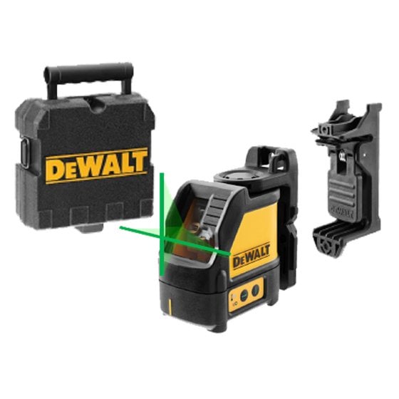 DeWALT DW088CG Zelfnivellerende kruis lijnlaser in koffer – 2 lijnen – 15m – Groen