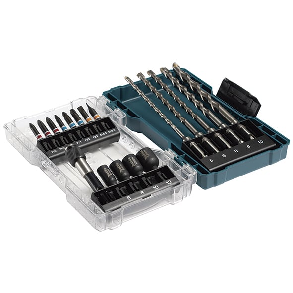 Makita Accessoires E-07026 | bit- en bitkoffer | SDS-PLUS | 18 Delig - E-07026