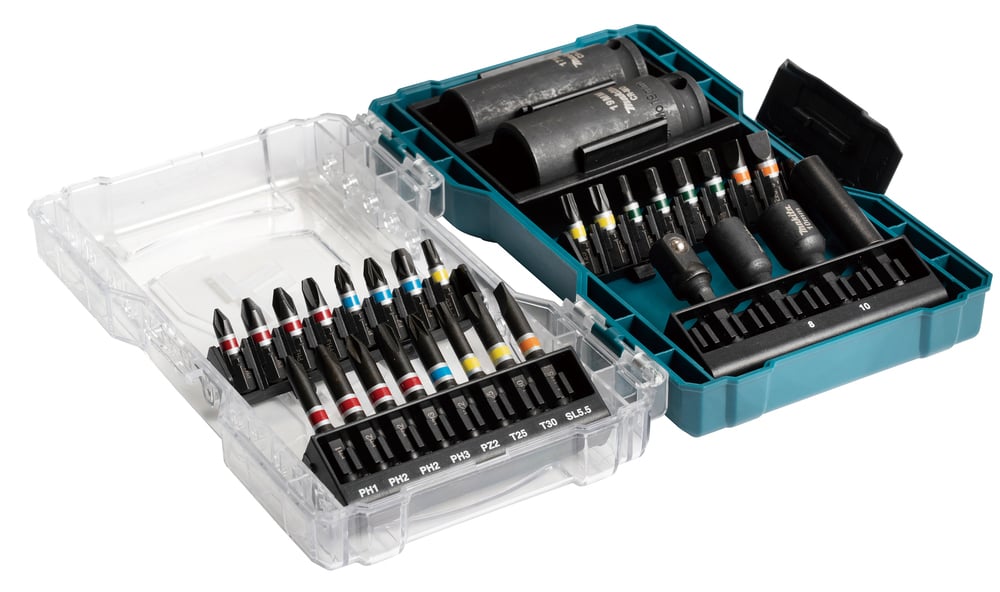 Makita Schroefbitset met krachtkoppen 30-delig - E-07060 met hard case