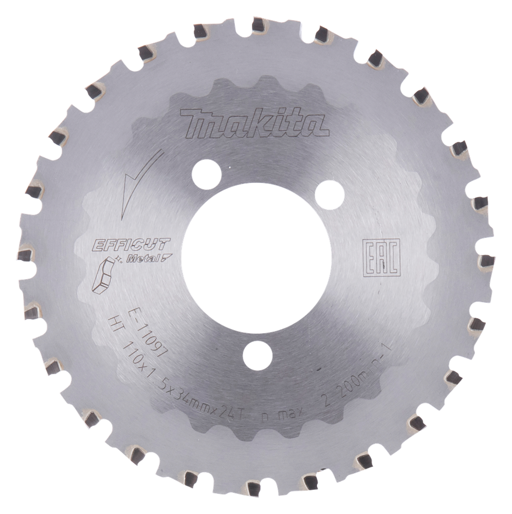 Makita Accessoires Cirkelzaagblad betonstaal | 110x34mm efficut 24T - E-11097 E-11097