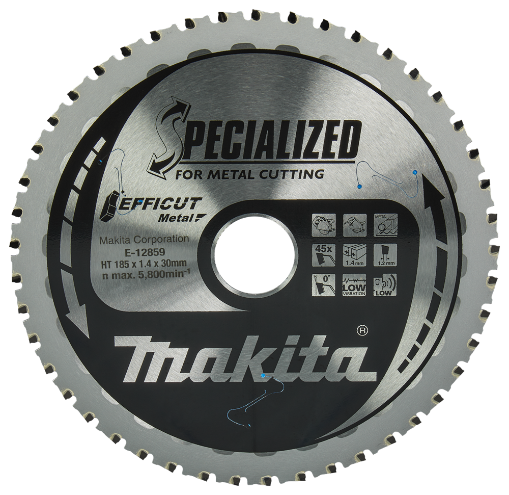 Makita Accessoires Cirkelzaagblad Staal | Efficut 185x30x1,4 45T 0g - E-12859 E-12859