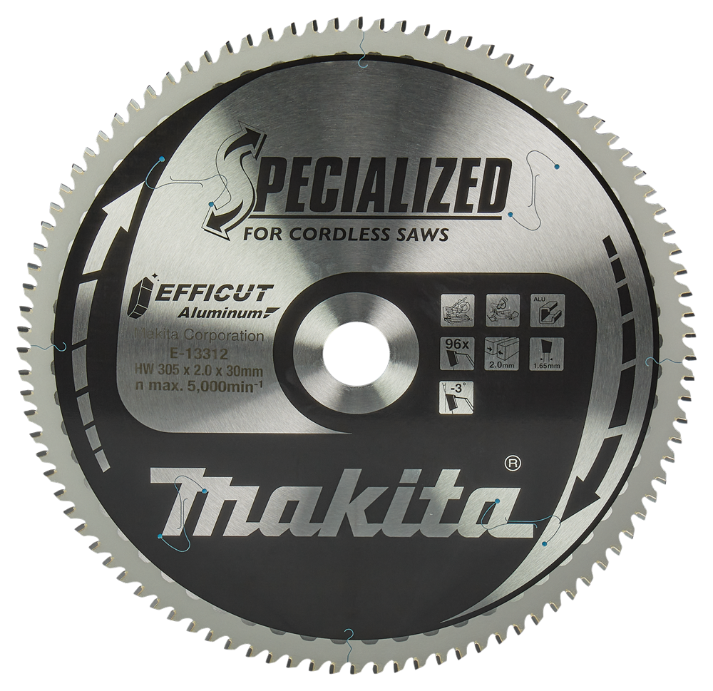 Makita Accessoires Afkortzaagblad Aluminium | Efficut 305x30x2,0 96T -3g - E-13312 E-13312