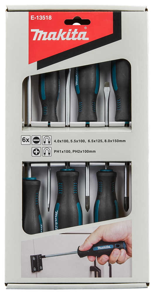Makita Accessoires Schroevendraaierset 6-delig PH/SL - E-13518 E-13518