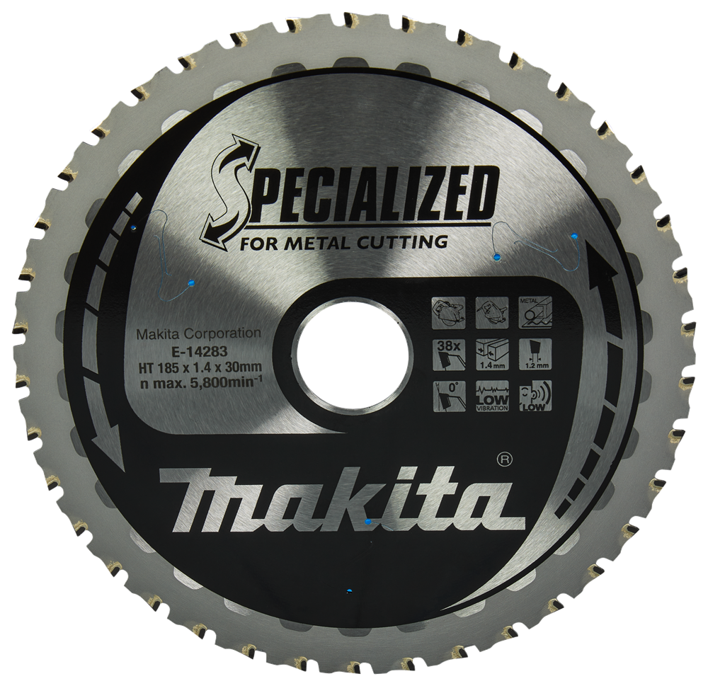 Makita Accessoires Cirkelzaagblad Staal | Specialized 185x30x1,4 38T 0g - E-14283 E-14283
