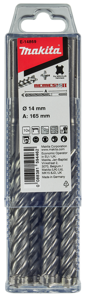 Makita Accessoires P4S: Betonboor 14x165mm - E-14869 E-14869