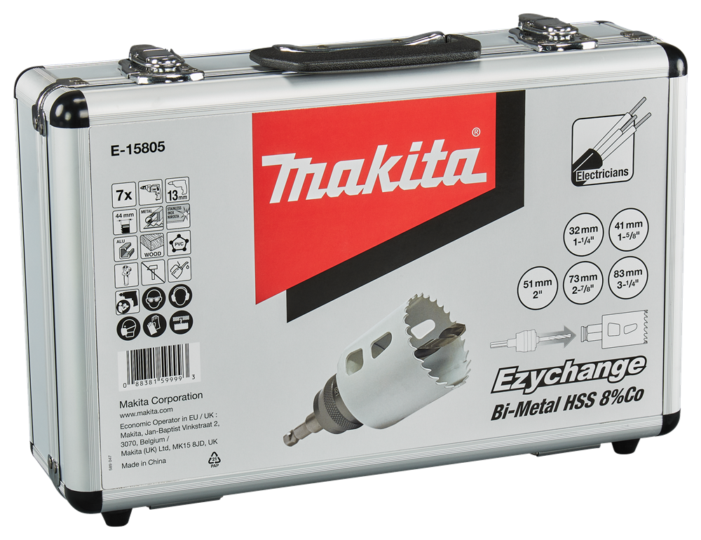 Makita Accessoires Gatzaagset 7-delig hout/metaal - E-15805 E-15805
