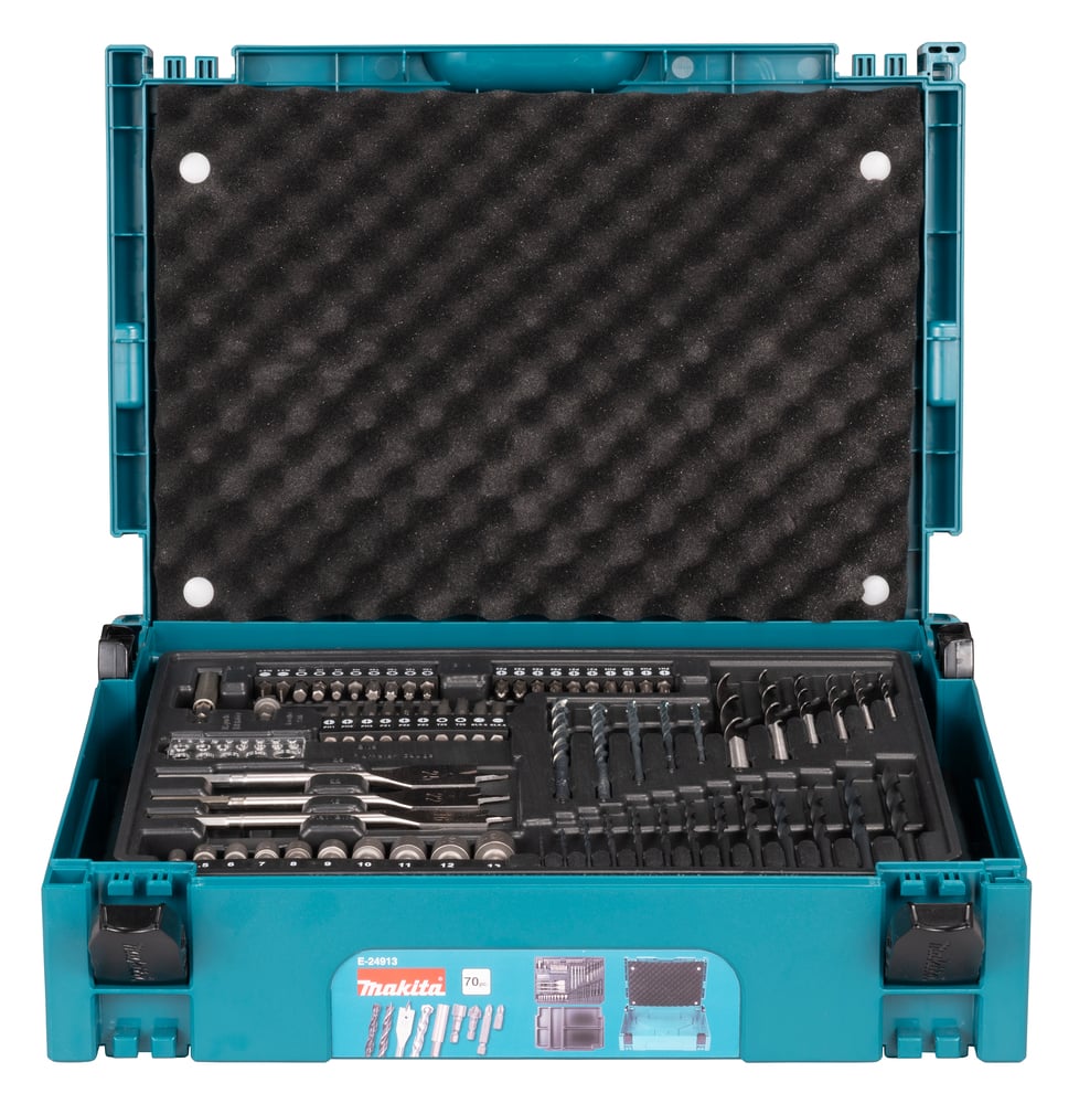 Makita Accessoires 70-delige boor-en schroefbits set | in M-box 1 koffer - E-24913