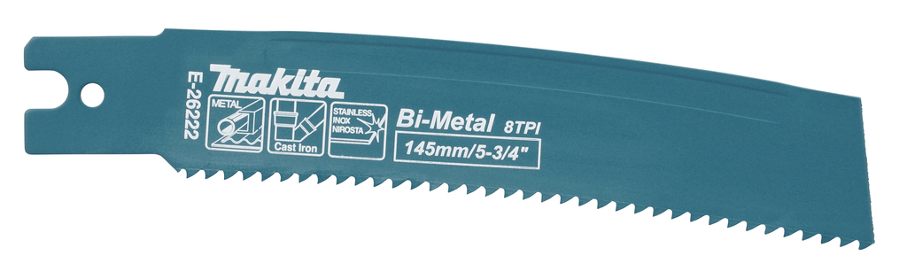 Makita Accessoires Reciprozaagblad | Gebogen | Staal 120mm | 5 Stuks - E-26222