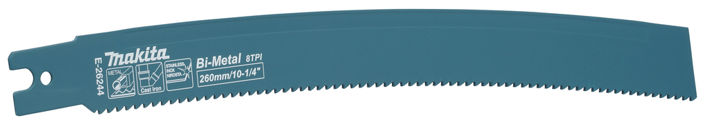 Makita Accessoires Reciprozaagblad | Gebogen | Staal 235mm | 5 Stuks - E-26244