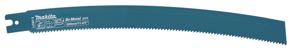 Makita Accessoires Reciprozaagblad | Gebogen | Staal 275mm | 5 Stuks - E-26571
