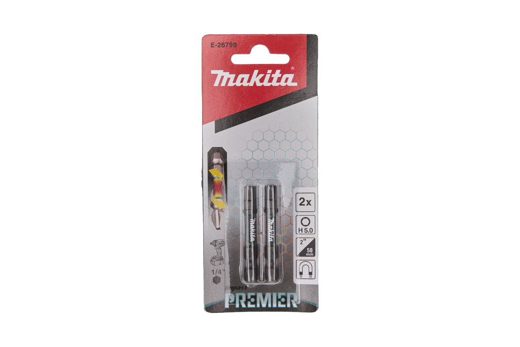 Makita E-26808 Slagschroefbit | H6 x 50 mm | Impact Premier | 2 stuks - E-26808