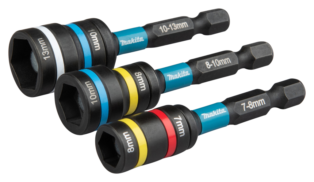 Makita Combidoppenset Impact Black | 3-delig | Magnetisch 1/4" Zeskant - E-29826