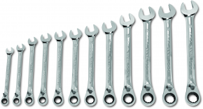 Expert by Facom ratelringsteeksleutelset | 8 t/m 19mm | 12-delig | E111106 - E111106