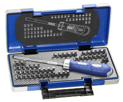 Expert by Facom revolver schroevendraaier bitset 1/4" | 59 stuks | incl. koffer | E160804 - E160804