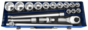 Expert by Facom metrische doppenset 3/4" | 18-delig | incl. koffer | E194683 - E194683