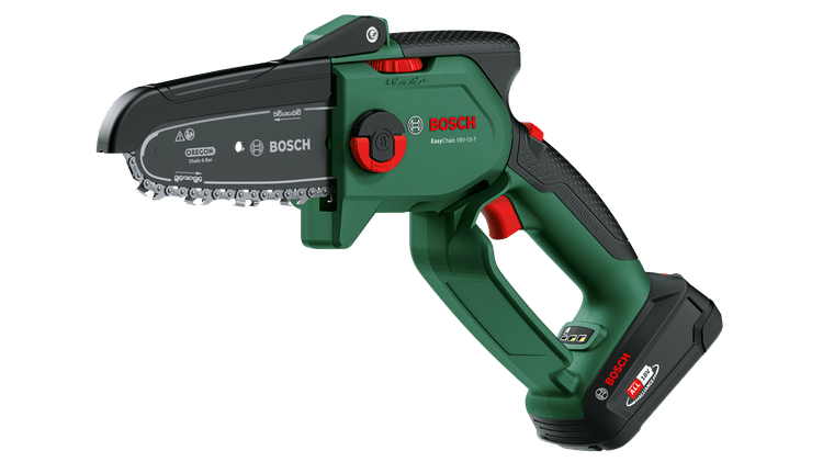 Bosch Groen Accukettingzaag EasyChain 18V-15-7 | Incl. 1-uurslader (AL 18V-20) + 1 x 2 5 Ah accu 06008B8900